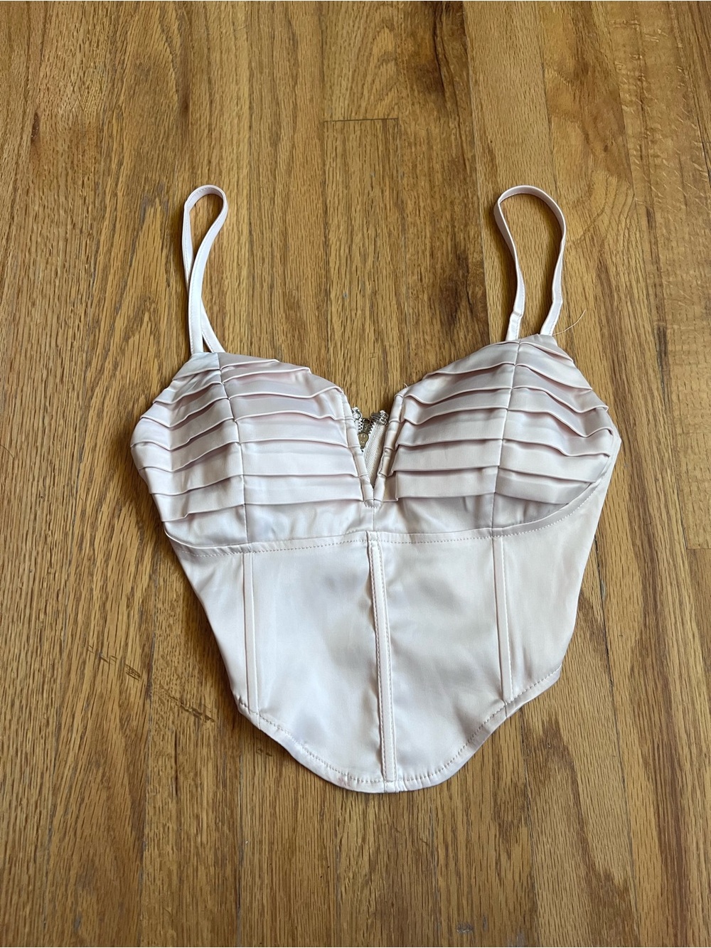 Princess Polly champagne corset top size 6